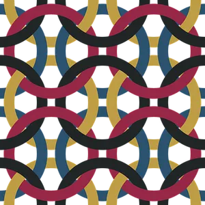 Abstract Interlocking Rings Pattern PNG Image