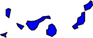 Abstract Island Map Vector PNG image with transparent background
