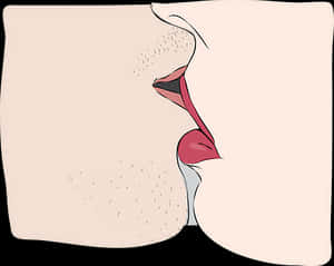 Abstract Kiss Illustration PNG image with transparent background
