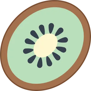 Abstract Kiwi Fruit Design PNG Image