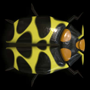 Abstract Ladybug Artwork PNG image with transparent background