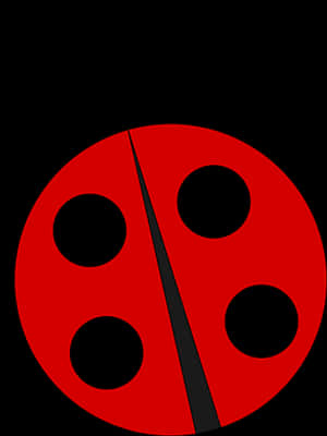 Abstract Ladybug Graphic PNG image with transparent background