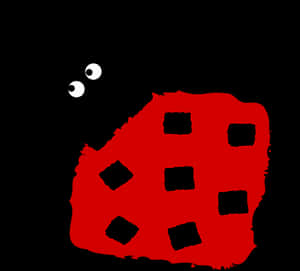 Abstract Ladybug Illustration PNG image with transparent background