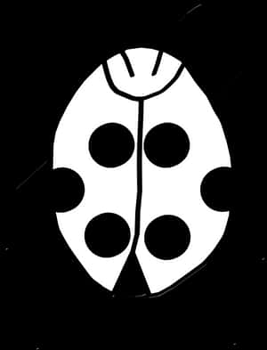 Abstract Ladybug Illustration PNG image with transparent background