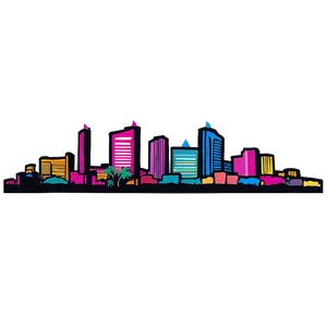 Abstract Las Vegas Skyline Png Cke PNG Image