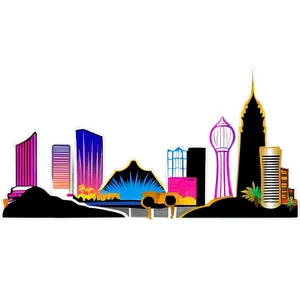 Abstract Las Vegas Skyline Png Qqk66 PNG Image