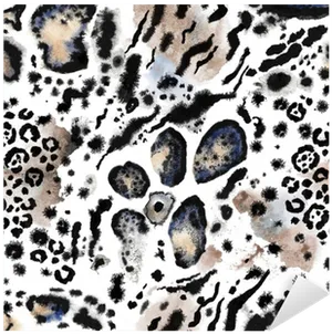 Abstract Leopard Print Pattern PNG Image