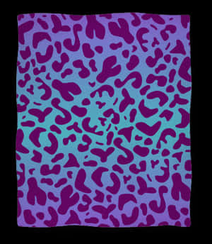 Abstract Leopard Print Purple Gradient PNG image with transparent background
