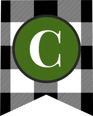 Abstract Letter C Design PNG Image