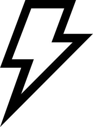 Abstract Lightning Bolt Graphic PNG Image