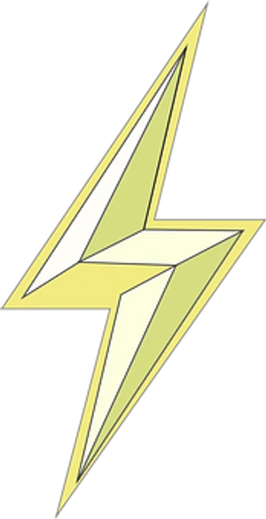 Abstract Lightning Bolt Graphic PNG Image