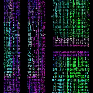 Abstract Matrix Code Flow Png 06252024 PNG Image