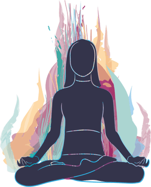 Meditate And Get Happy - Meditation PNG with transparent background