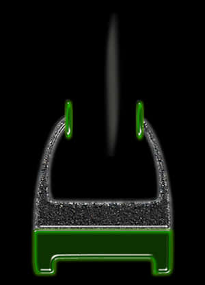Abstract Microphone Outline PNG image with transparent background