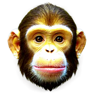 Abstract Monkey Face Png Paa PNG Image