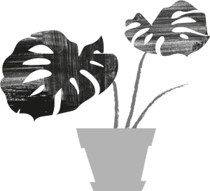 Abstract Monsterain Vase PNG image with transparent background