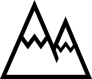 Abstract Mountain Outline PNG Image