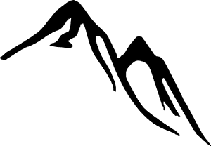 Free Mountain Clipart Black And White Image - Mountain Clip Art Free PNG image with transparent background