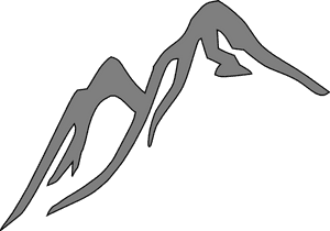 Mountain Ridge Clipart Transparent - Grey Mountain Clip Art PNG image with transparent background
