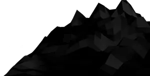 Abstract Mountain Silhouette PNG Image