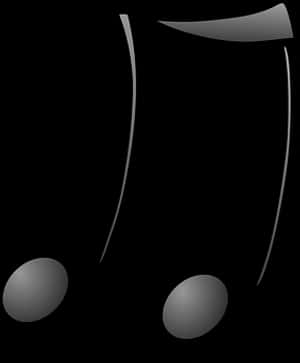 Abstract Musical Note Design PNG with transparent background