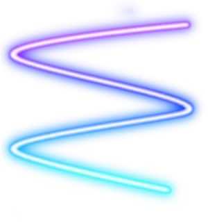 Abstract Neon Glow Path PNG Image