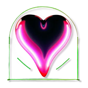 Abstract Neon Heart Png 06122024 PNG Image