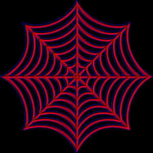 Abstract Neon Spider Web PNG image with transparent background