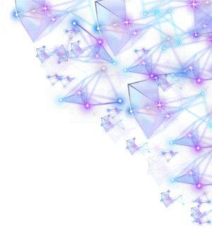 Abstract Neon Triangular Connections PNG Image