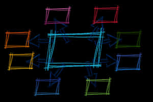 Abstract Network Concept Sketch PNG image with transparent background