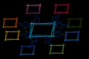 Abstract Network Connectivity Diagram PNG image with transparent background