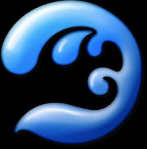 Abstract Ocean Wave Graphic PNG