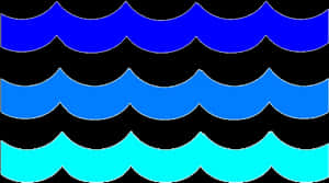 Abstract Ocean Waves Pattern PNG