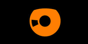 Abstract Orange Eye Design PNG image with transparent background