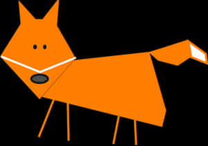 Abstract Orange Fox Illustration.jpg PNG image with transparent background