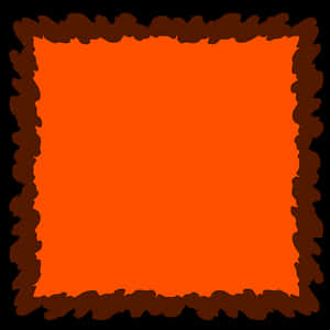 Abstract Orange Frame PNG image with transparent background