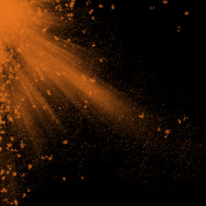 Abstract Orange Particle Light Streams PNG image with transparent background