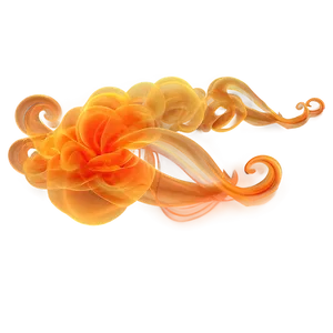 Abstract Orange Smoke Illustration Png 15 PNG Image