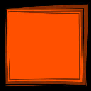 Abstract Orange Square Frame PNG image with transparent background