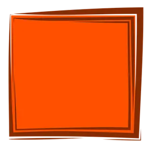 Abstract Orange Square Frame PNG Image