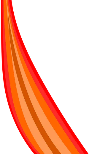 Abstract Orange Waves Background PNG Image