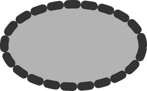 Ellipse, Oval, Dotted, Grey, Geometric - Bead Thomas Sabo Dragon, HD Png Download PNG image with transparent background