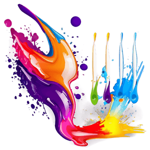 Abstract Paint Splash Design PNG 05242024 PNG