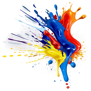 Abstract Paint Splash Design PNG voo PNG