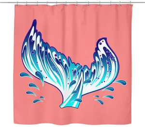 Abstract Peacock Design Curtain PNG Image