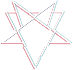 Abstract Pentagram Design PNG Image