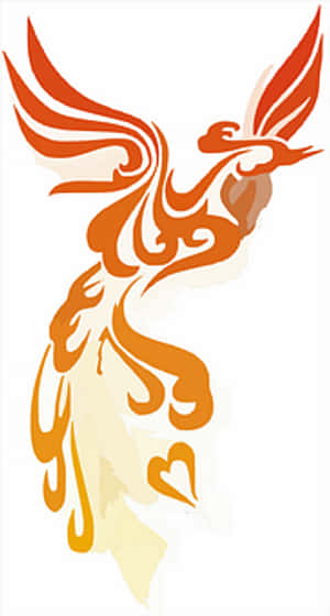 Abstract Phoenix Artwork PNG image with transparent background