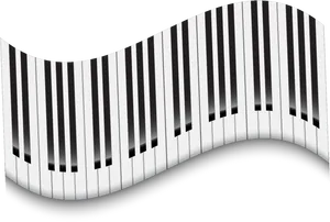 Abstract Piano Keyboard Waves.jpg PNG Image