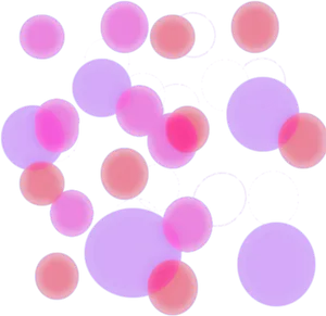 Abstract Pink Bokeh Bubbles PNG Image