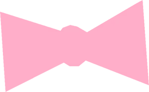 Abstract Pink Bow Shape PNG Image